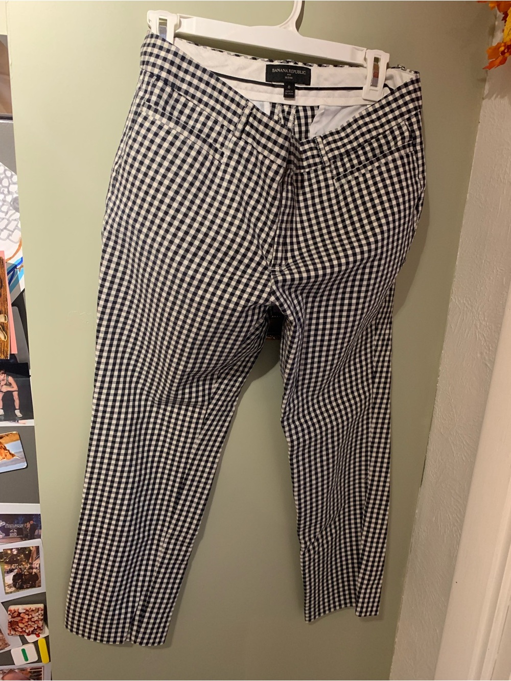 Banana Republic  Women’s Black Gingham Sloan Pants